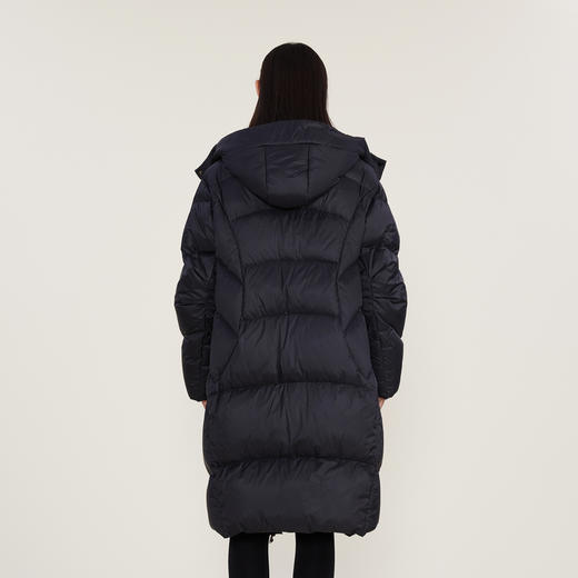 谜底长款保暖羽绒服女2023冬新款时尚连帽宽松鹅绒厚款239MY7305 商品图2