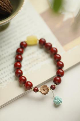 【青山特惠】1.0*14颗原创 "南忆"小叶紫檀手串 y88