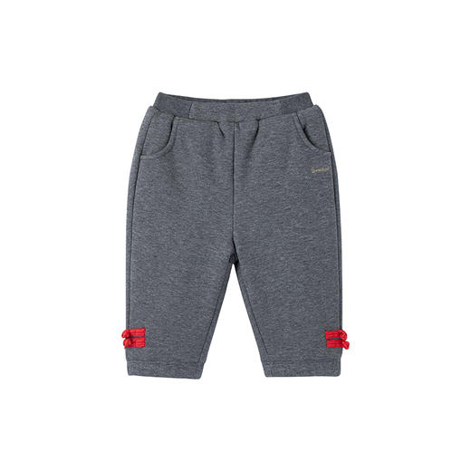 英氏儿童裤子秋冬夹棉保暖长裤男童女童外出裤子加绒 商品图4