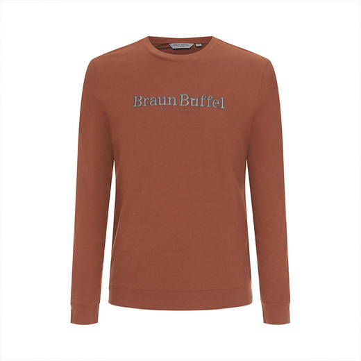 布兰施秋冬火山岩羊毛混纺长袖T恤 商品图0