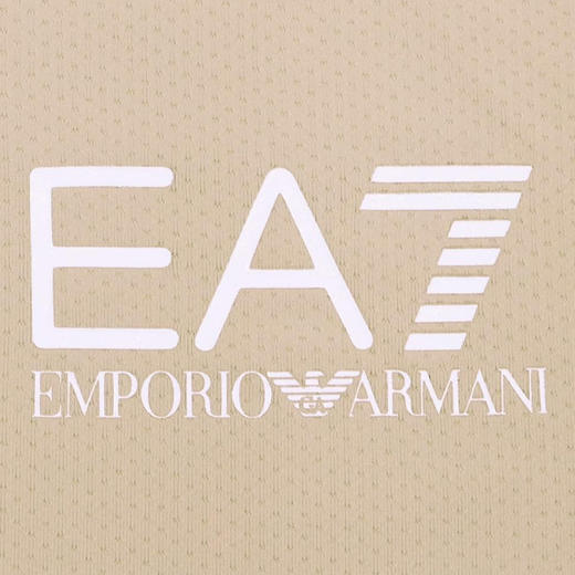 EMPORIO ARMANI EA7 阿玛尼 男士字母徽标印花短袖polo衫 卡其色 8NPT21 PJEMZ 1722 商品图3