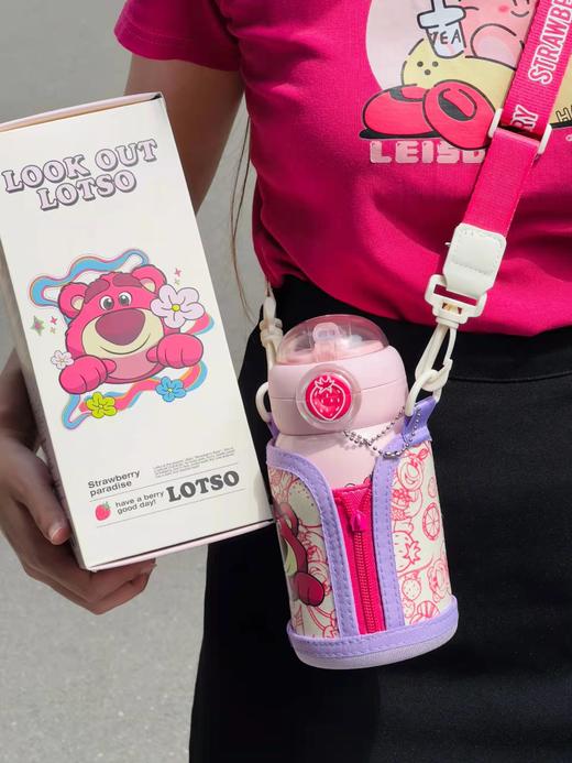 GERM草莓熊双饮保温杯500ml AY 商品图6