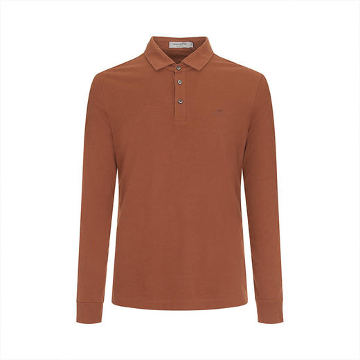 布兰施秋冬火山岩羊毛长袖翻领T恤 商品图6