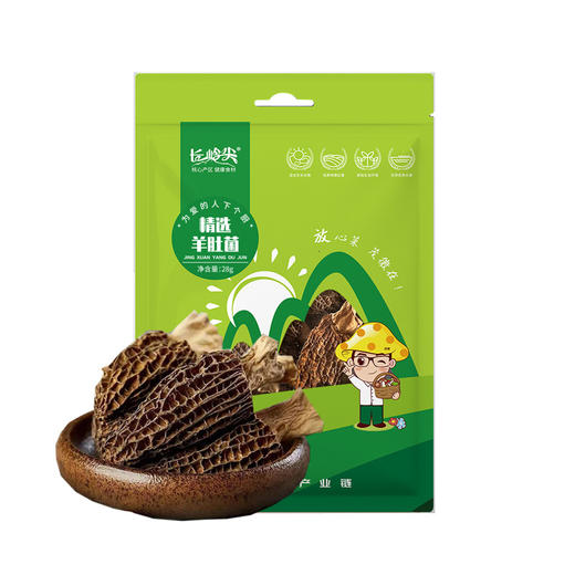 长岭尖精选羊肚菌28g*2袋 商品图0