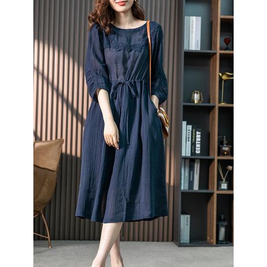 【部分现货】设计感连衣裙女2023夏季新款韩版显瘦温柔风中长款茶歇裙纱裙 商品图2