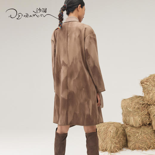 羊绒呢山峰印花开衫SJF95W297A 商品图5