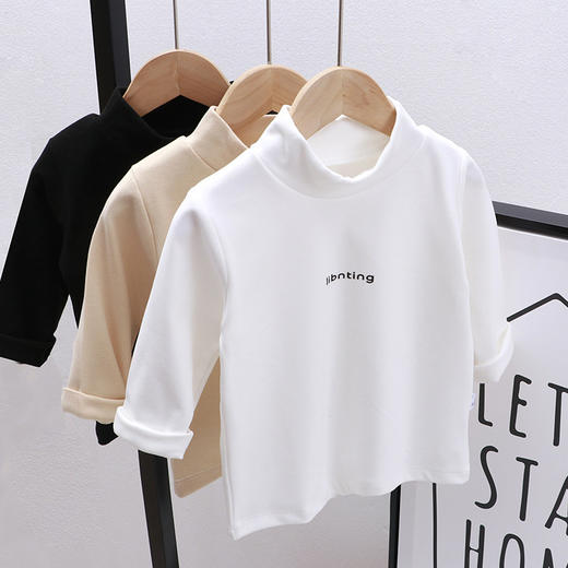 【爆款39.9/2件】暖意满满，宝宝衣橱必备！儿童单上衣，德绒保暖面料，弹力十足，男女通用，高领设计，秋冬必备！-QQ 商品图1