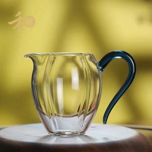 禾器晶彩瓜礼茶海玻璃公道杯耐高温分茶器家用匀杯公杯 商品图0