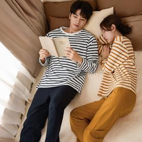 康妮雅情侣睡衣长袖长裤套头套装