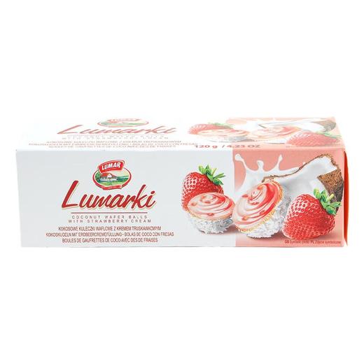 捷森椰子华夫球草莓奶油120g 商品图0