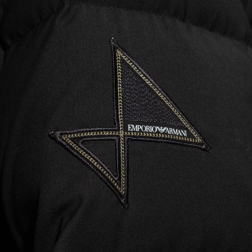 EMPORIO ARMANI 阿玛尼 男士绗缝拉链羽绒服 黑色 6R1B6R 1NZ7Z 0999 商品图3