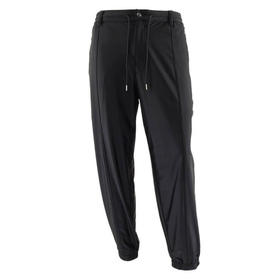 EMPORIO ARMANI 阿玛尼 男士尼龙刺绣徽标休闲运动裤 黑色 6R1PP7 1JNYZ 0999