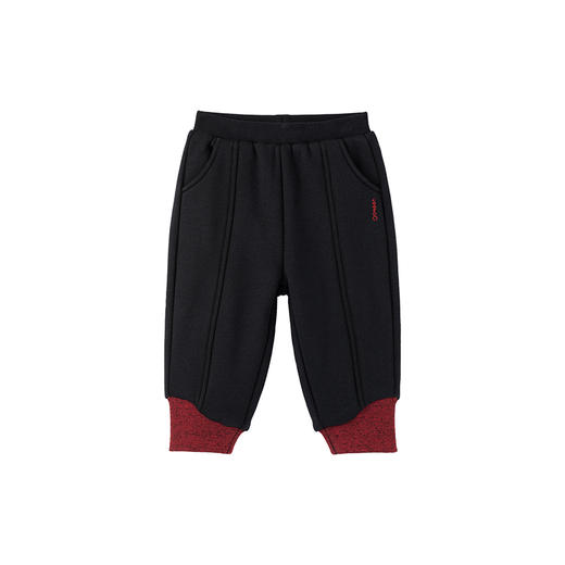 【商场同款】英氏儿童裤子男宝休闲卫裤仿羊羔绒保暖长裤秋冬 商品图4