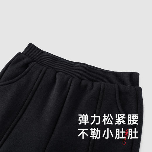 【商场同款】英氏儿童裤子男宝休闲卫裤仿羊羔绒保暖长裤秋冬 商品图2