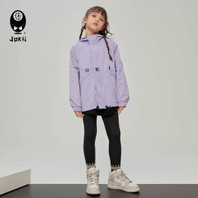 【23秋上新】jokii潮牌童装『刺绣丁香』儿童风衣外套防风洋气酷[福利品]