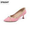 星期六时尚铆钉细高跟单鞋SS33111346 商品缩略图6
