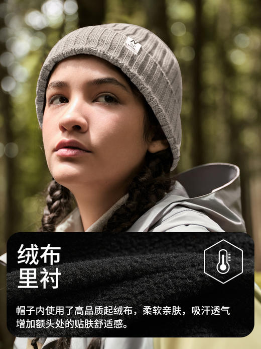 羊毛保暖针织帽 商品图2