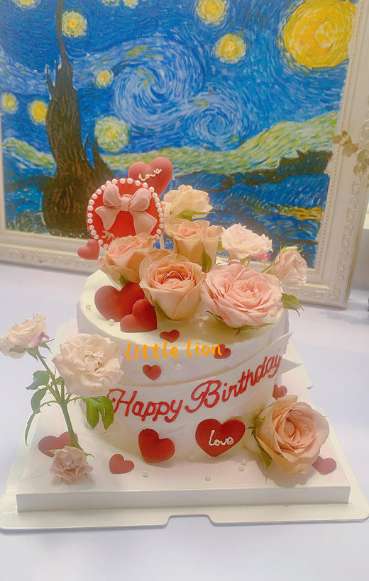 狮子家-鲜花主题 求婚 情人节生日蛋糕 纪念日蛋糕 聚会 仪式感必备 健康甜品 商品图0