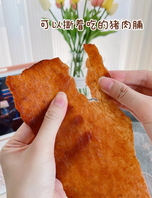 【乐田町吊龙猪肉脯】💥盒马同款，东方甄选推荐🥩比脸还大的猪肉脯👉 100%原切里脊肉~不干不柴 👉2袋潮汕猪肉脯仅需💰32.9元！ 商品图11