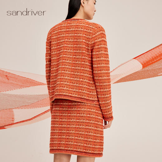 羊绒桑蚕丝小香风女半裙SJF95W491A 商品图4