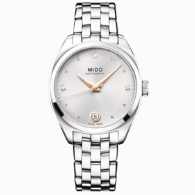 美度 MIDO 布鲁纳系列雅致款长动能真钻女士腕表 M024.307.11.076.00