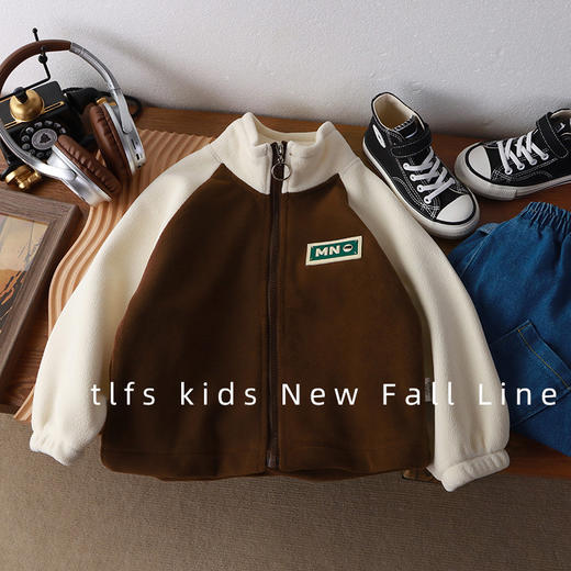 【爆款39.9/1件】奥粒绒外套，暖心陪伴。男女童通用，舒适有型。韩版拼接设计，时尚洋气秋冬必备！lmsh 商品图9