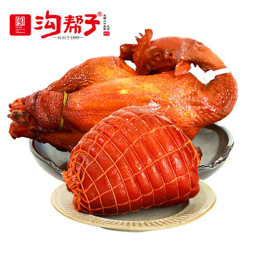 沟帮子鸡肘组合散养大公鸡/散养老母鸡900g+猪肘500g 商品图1