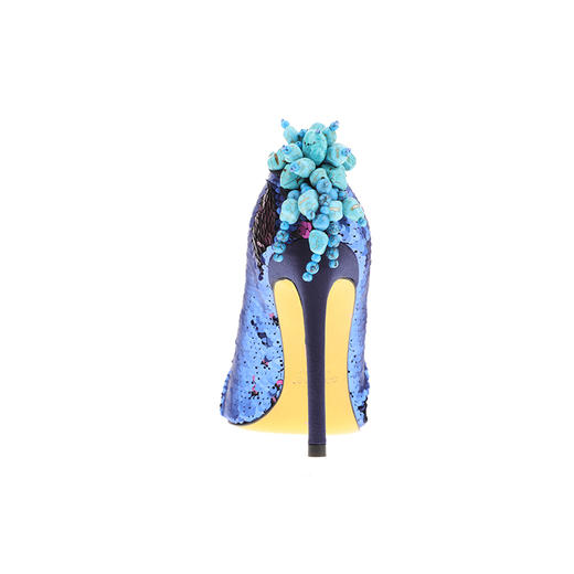 sheme高原狂想曲系列双色珠片面料可随意变幻趣味女士高跟单鞋可定制 商品图3