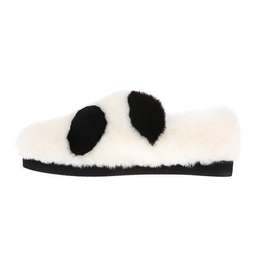 sheme国宝小白系列进口羊毛面料萌趣熊猫设计温暖舒适平底女士单鞋可定制 商品图1