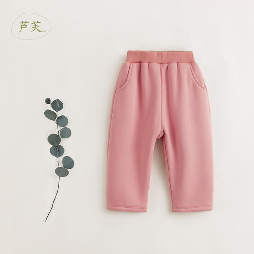 【马克珍妮 芦芙】秋冬装 舒棉绒加厚百搭运动卫裤 231992 商品图0