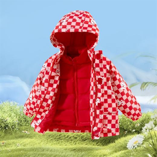 贝贝怡女童冲锋衣羽绒服秋冬装新款儿童加绒加厚三合一可拆卸外套234S3242
 商品图2