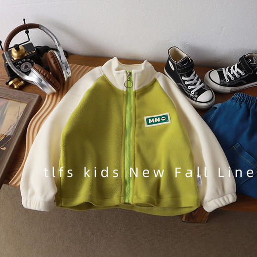 【爆款39.9/1件】奥粒绒外套，暖心陪伴。男女童通用，舒适有型。韩版拼接设计，时尚洋气秋冬必备！lmsh 商品图7