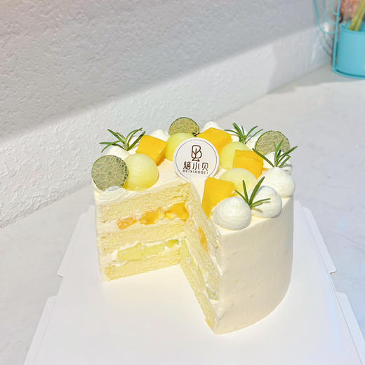 蜜瓜奶油生日蛋糕 商品图1
