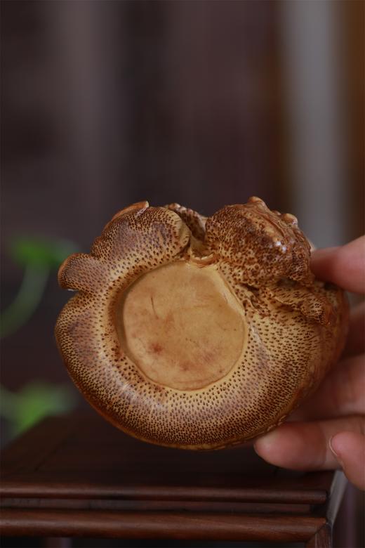 金蝉罗汉°竹雕摆件12*9cm 商品图5