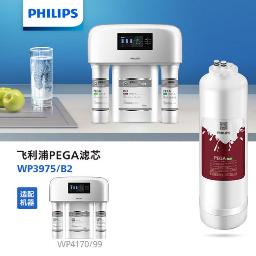 飞利浦（PHILIPS）Aswan系列厨下式净水器滤芯3975/B2(PEGA) 适用：WP4170/99 商品图0