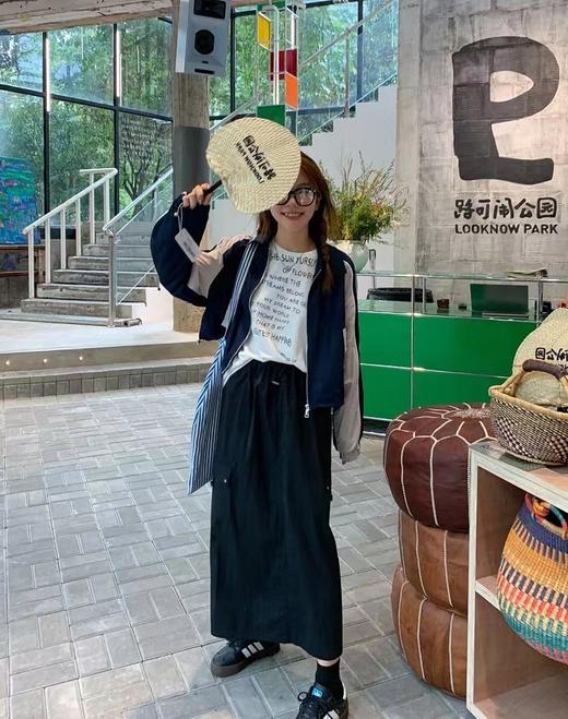 老米优品/出新色啦🎈韩代同款《帅气复古工装风大口袋半身裙》韩里韩气，简单穿搭都好看的工装裙！Q230919A 商品图4