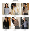 「12色可选！膨胀绒打底衫」秋冬季膨体绒打底衫女内搭圆领上衣长袖T恤半高领休闲针织衫 商品缩略图2