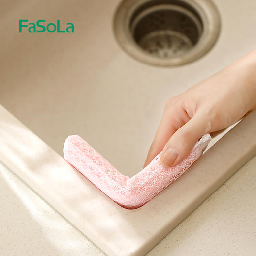 FaSoLa 双面百洁布海绵擦 厨房清洁用品加厚刷锅洗碗去污海绵 商品图9
