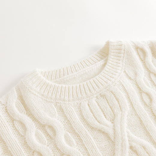 【马克珍妮 芦芙】秋冬装新款 绵羊毛复古提花毛衣 231918 商品图2