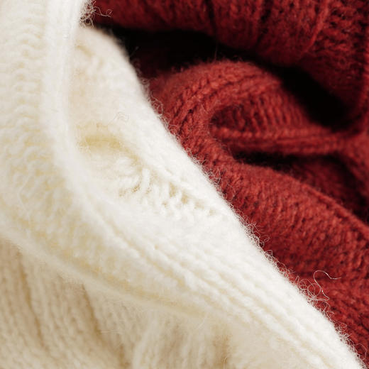 【马克珍妮 芦芙】秋冬装新款 绵羊毛复古提花毛衣 231918 商品图4