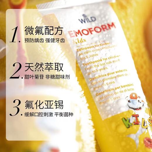 【云优选】瑞士Dr.Wild怀尔德1-5岁 | 6-12岁儿童牙膏含氟配方甜叶菊糖苷 买即赠牙刷 48h发货不支持7天无理由，介意慎拍！ 商品图2