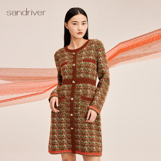 羊绒针织小香风连衣裙SJF95W492K 商品图3