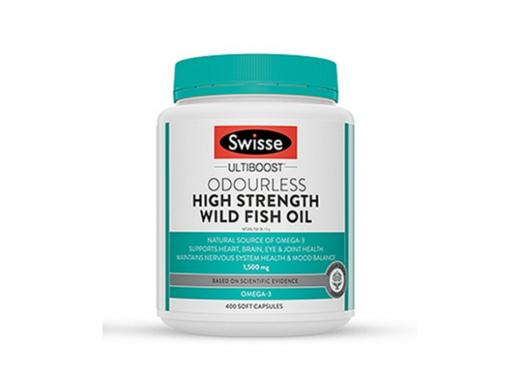 Swisse 无腥味深海鱼油软胶囊1500mg 400粒 商品图0