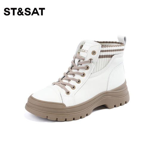 星期六潮酷拼色松糕底女靴SS34116438 商品图9