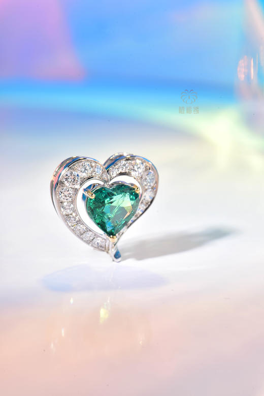 【怦然心动】爱心祖母绿挂坠    CB12307073 商品图2