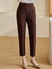剩S 米思阳2024秋季新款知性百搭纯色休闲裤修身挺括微弹铅笔裤女3055 商品缩略图1