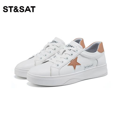 星期六经典百搭星星运动小白鞋SS33112013 商品图7