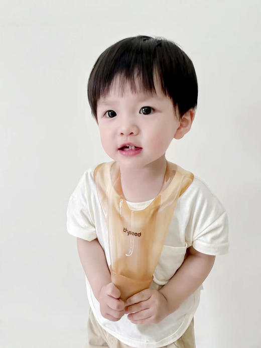 世喜围兜婴儿防水吃饭兜宝宝辅食硅胶围兜围嘴婴儿食饭兜防脏神器 商品图0