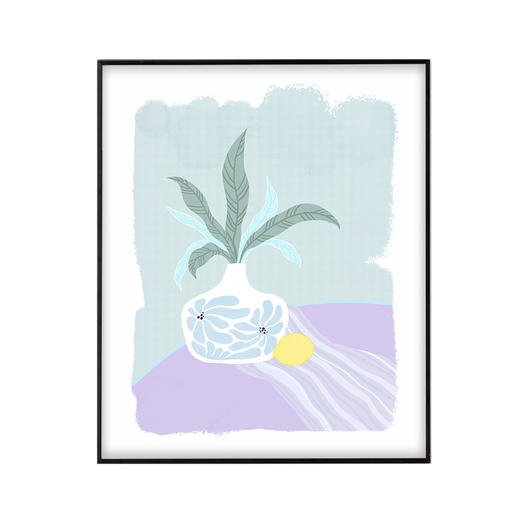 多喜爱布艺装饰画 小清新法式风抽象花卉组合挂画cs 商品图6