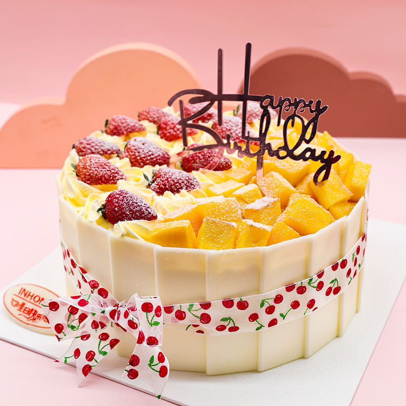 热情香芒生日蛋糕